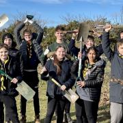 Young leaders from the 11th Ipswich Scout group gathered at Hallowtree Activity Centre to plant nearly 200 trees, determined to tackle both climate change and noise pollution.