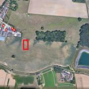 Land at Park Farm Barns, Vicarage Lane, Wherstead, which will have a satellite park built on it after planning permission was granted.