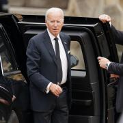 US President Joe Biden arrived with First Lady Jill Biden
