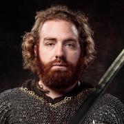 Fraser Carson, a member of the Wuffa Viking and Saxon Reenactment Society