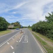 The crash happened at the A12 junction in east Suffolk