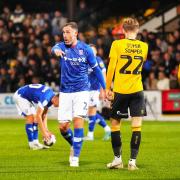 Keogh played 90 minutes for Ipswich at Cambridge on Tuesday night