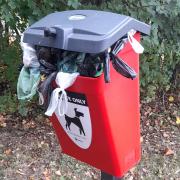 Dog waste bins in Kesgrave have not been emptied for weeks