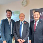 L-R: Jack Abbott, Nick Hulme, chief executive at ESNEFT, and Wes Streeting