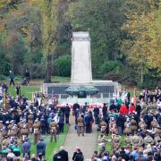 Wreath-laying at Christchurch Park Cenotaph on Remembrance Day