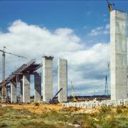 More never been seen before pictures of when the Orwell Bridge was being constructed