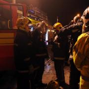 Residents were evacuated after a flat fire in Ipswich overnight (file photo)