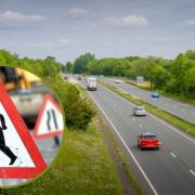 Roadworks are taking place in Suffolk this week