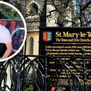 St Mary le Tower will be tolling its bells in memory of stabbing victim Raymond James Quigley