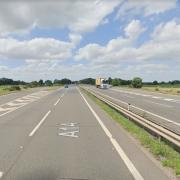 The closure will impact westbound traffic on the A14 at junction 58