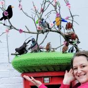 Lisa Wylie made a spring post box topper in memory of her late mum, Lisa Wylie
