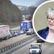 Therese Coffey has called for the temporary speed restriction on the Orwell Bridge to be lifted