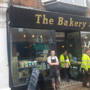 Andy Cole outside The Bakery in Felixstowe which faces closure due to energy bills