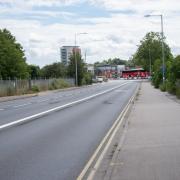 The West End Road bus lane in Ipswich is used three times an hour.