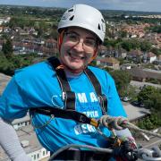 An extreme abseil down  the side of Ipswich Hospital has raised over £40,000 for ESNEFT