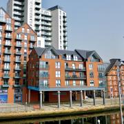 A three-bed apartment has come onto the market at Ipswich Waterfront