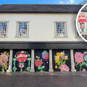 A new mural has been painted on the former BHS store in Butter Market