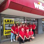 Staff gathered to say goodbye on the last day of Wilko in Ipswich