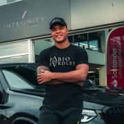 Boxing champion Fabio Wardley has teamed up with Integrity Automotive Ltd, which has just supplied him with a new BMW. Image: Creightive