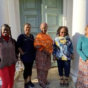 Members of Karibu in Ipswich have shared how the group is helping them to keep their culture alive for their children. Image: L-R: Zibah Gad, Oben Ndipbesong, Karibu's founder Lara Uzokwe, Maria Mamabolo and Jackie Ellis.