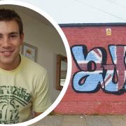 A vibrant technicolour mural is set to be created outside Westbourne Academy, in tribute to former pupil Private Aaron McClure. Image: Newsquest