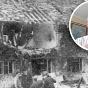 Stephen Collins recalled his memories from October 26, 1953, when a RAF Meteor jet smashed into houses on Moore Road, Supplied