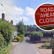 School Lane in Woodbridge has been closed by police