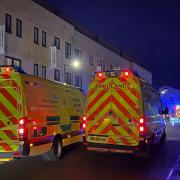 Emergency services are at the scene of an incident in Lower Brook Street