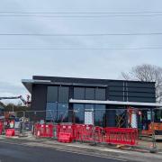 Work is progressing on the new McDonald's restaurant
