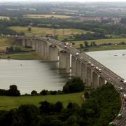 The Orwell Bridge will remain open amid a warning for tornados