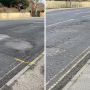 A resident has described a road surface in Ipswich as a 'disgrace'