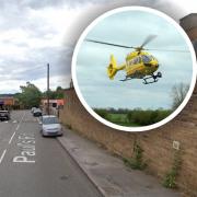 A boy was taken to hospital after a crash in Ipswich