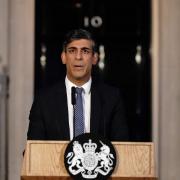 Prime Minister Rishi Sunak spoke earlier in the month outside Downing Street. (Aaron Chown/PA)