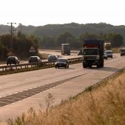 Samuel Codin was convicted of a string of driving offences on the A14 outside Ipswich (file photo)