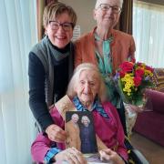 Gladys Jenkins celebrates her 100th birthday.