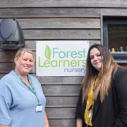 Nursery manager Michelle Dent (left) and deputy manager Shannon Page.