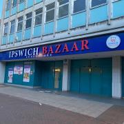 Signs have gone up for the new Ipswich Bazaar opening in the former Poundland in Carr Street
