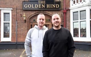 Ryan and Darren Scott, landlords of The Golden Hind pub in Ipswich