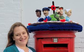 The creator of a special Remembrance Day post-box topper has helped local school children learn the importance of honouring our fallen soldiers.