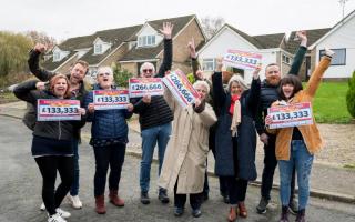 Neighbours celebrated after a Beccles postcode won a share of £3.2m in the People's Postcode Lottery