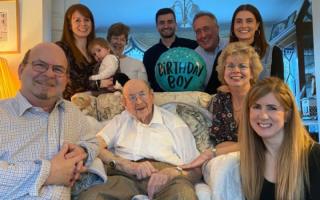 Ken Oatley and his family celebrate his 101st birthday, Family archives