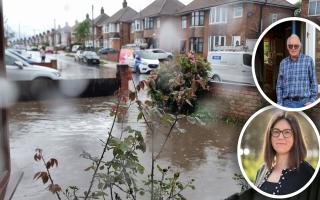 The community around Ashcroft Road has reacted after floods damage houses, gardens and driveways.