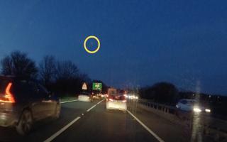 A meteor was spotted over Ipswich last night
