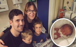The family of a baby born thirteen weeks early has thanked a trust for the lifeline given to them