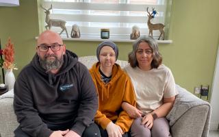 Jack Gooding (centre) is living with a rare cancer and has hopes to continue what he enjoys doing